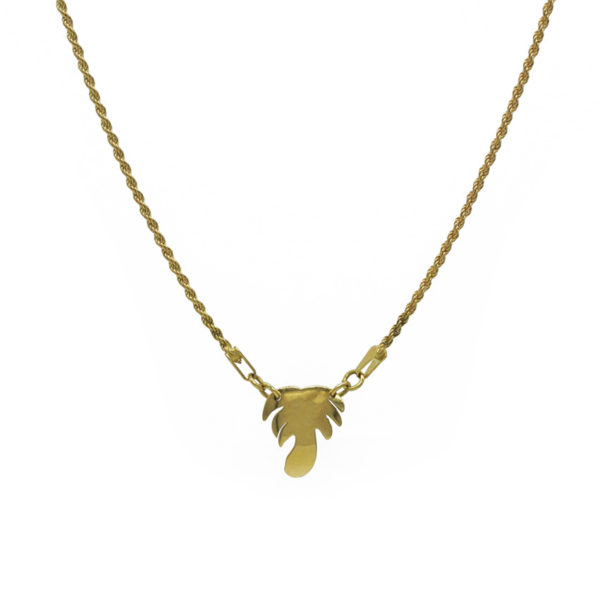 GOLD PALM NECKLACE